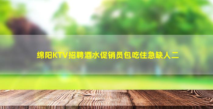 绵阳KTV招聘酒水促销员包吃住急缺人二